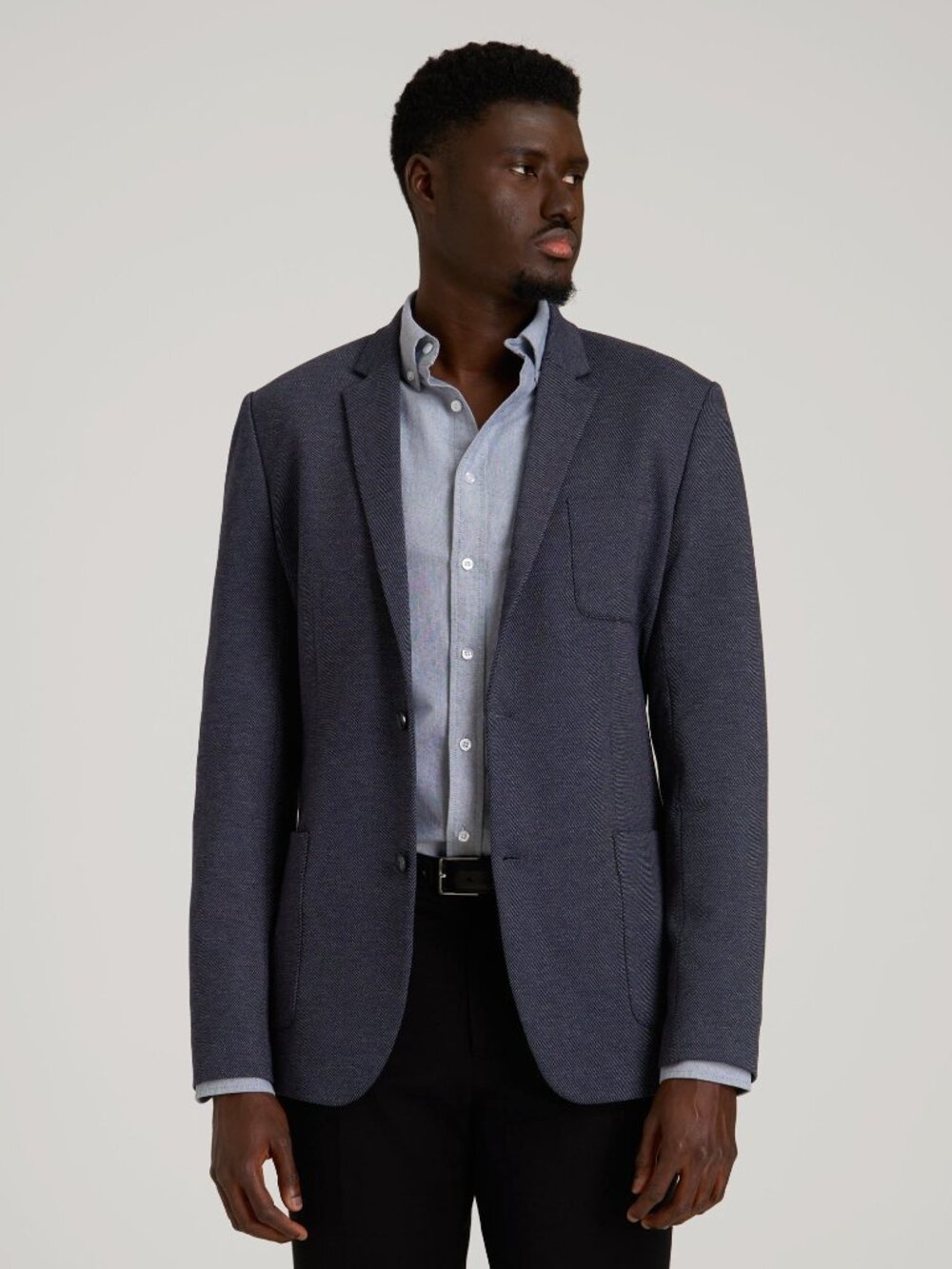 American Tall Core Blazer for Tall Men in Navy Diagonal Size LL / Extra Tall / N